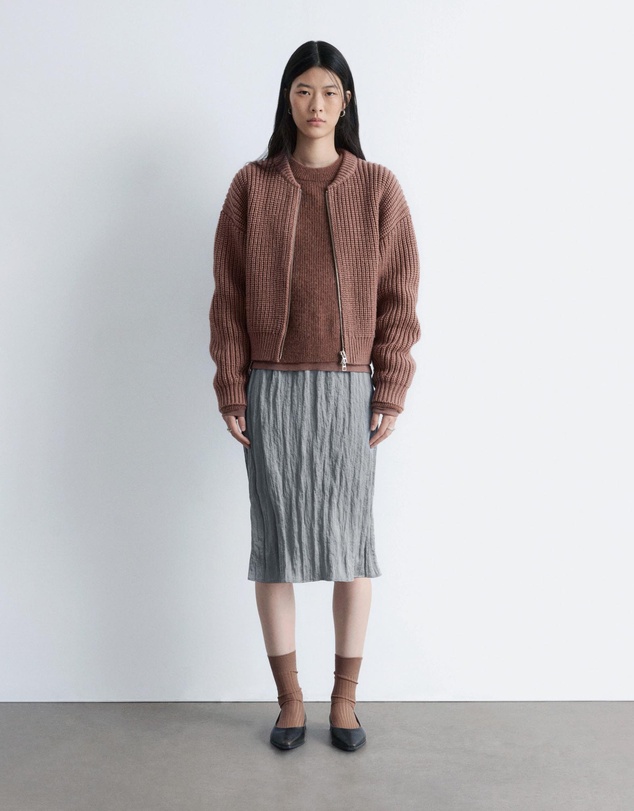 & Other Stories - Knitted Wool Bomber Jacket