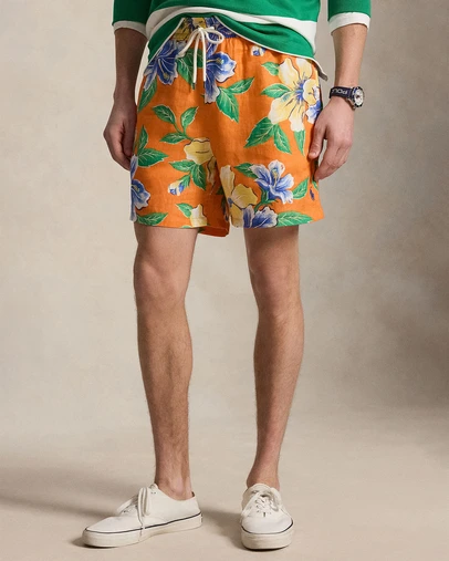 Polo Ralph Lauren - 5.75-Inch Traveler Linen Swim Trunks
