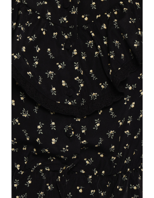 Petal & Pup - Karrie Top - Black Ditsy Floral