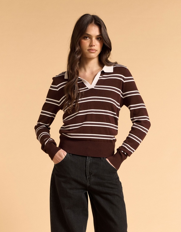 MVN - Striped Polo Knit