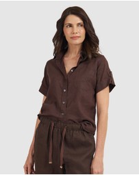 CAMIXA - FEBE Short Sleeve Linen shirt