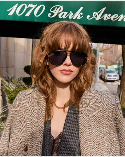 Belle & Bloom - Royal Aviator Sunglasses - Black
