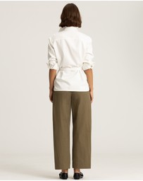 IDA+S - Mara Utility Belted Cotton Shirt