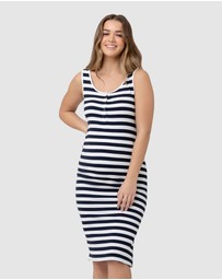 Ripe Maternity - Lee Button Down Rib Dress