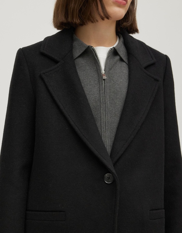Revibe - Repaired Minima Esenciales Myra Wool Blend Coat - AU 12