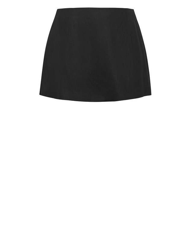 City Chic - Plus size Eva Mini Skort - black