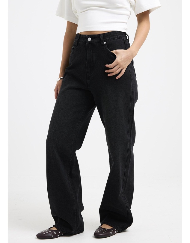 Subtitled - Tayla High Straight Denim Jeans