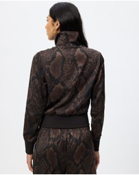 adidas Originals - Satin Snake Print Classic Firebird Track Jacket - ICONIC EXCLUSIVE