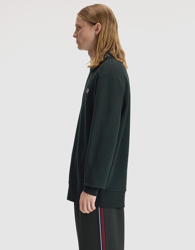 Fred Perry - Pique Collard Sweatshirt