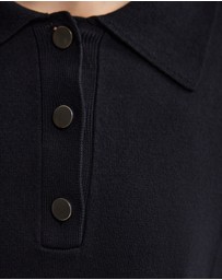 Oxford - Rose Polo Knitted Top