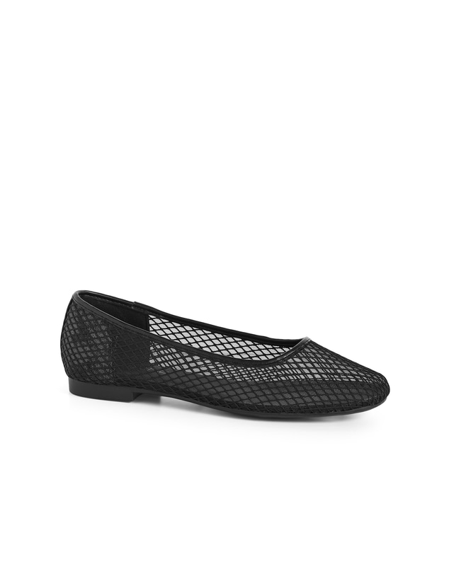 City Chic - WIDE FIT Indi Mesh Ballet Flat