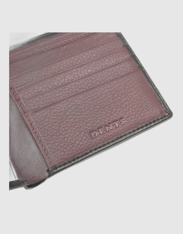 DENTS - Slim Two-Tone Pebble Grain Leather Bifold Wallet with RFID Blocking