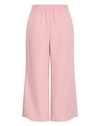 City Chic - Plus size Imogen Lined Wide Leg Pant - baby pink