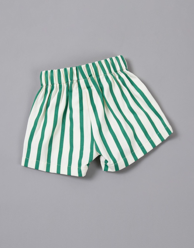 Tiny Trove - Benji Stripe Cotton Shorts - Babies-Kids