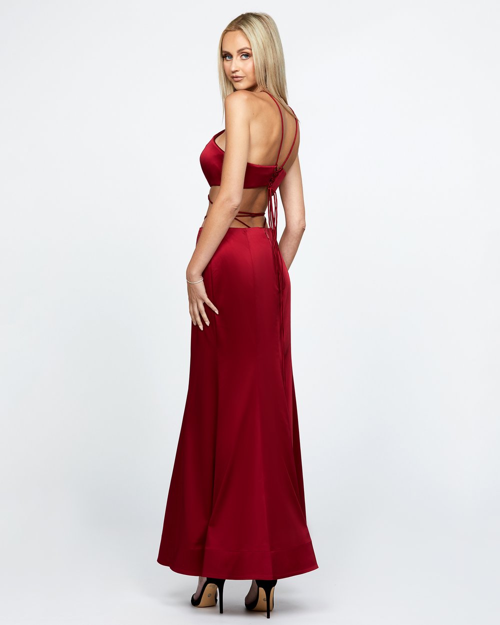 chinese dress ladies Gloria Strapless Midi Dress by Bariano – Frockaholics at Momento Dezigns main image 0