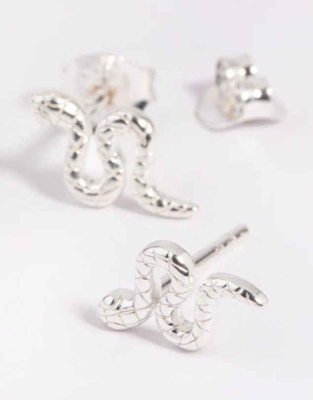 Lovisa - Sterling Silver Snake Stud Earrings