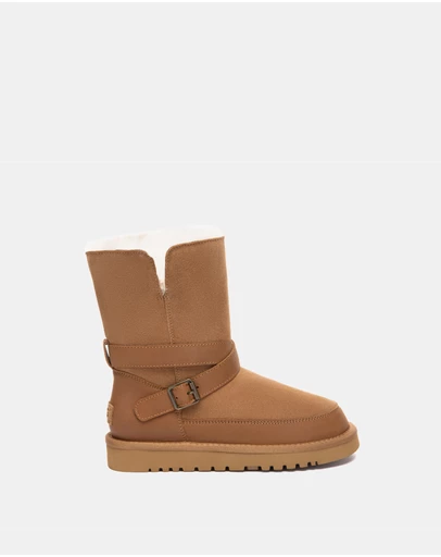 EVERAU - Australian Shepherd Ugg Short Halvik Cow Suede Upper UGG Boots