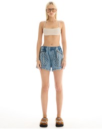 THE TALES - Hailey Pull On Denim Sports Shorts