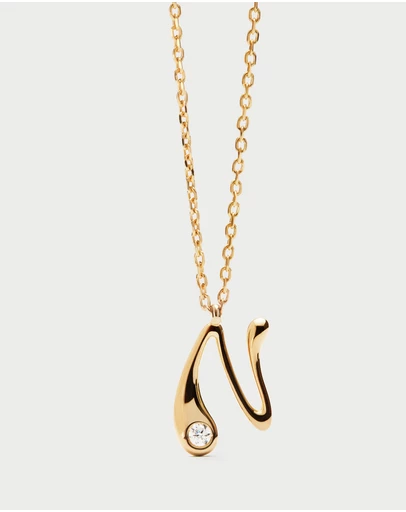 PDPAOLA - Initial 2026 N Pendant Necklace