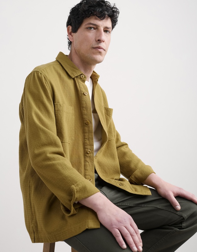 Seasalt - Seasalt Cornwall Yellow Rigging Plain Overshirt