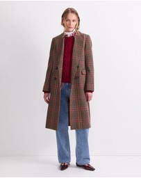 Sportscraft - Gia Double Breasted Check Coat