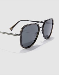 Hawkers Co - HAWKERS - Polarized Black CAPTAIN Sunglasses for Men and Women UV400