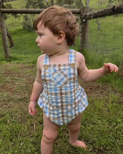 Blue Choc Check