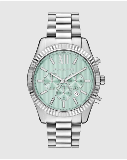 Michael Kors - Lexington Silver Tone Chronograph Watch