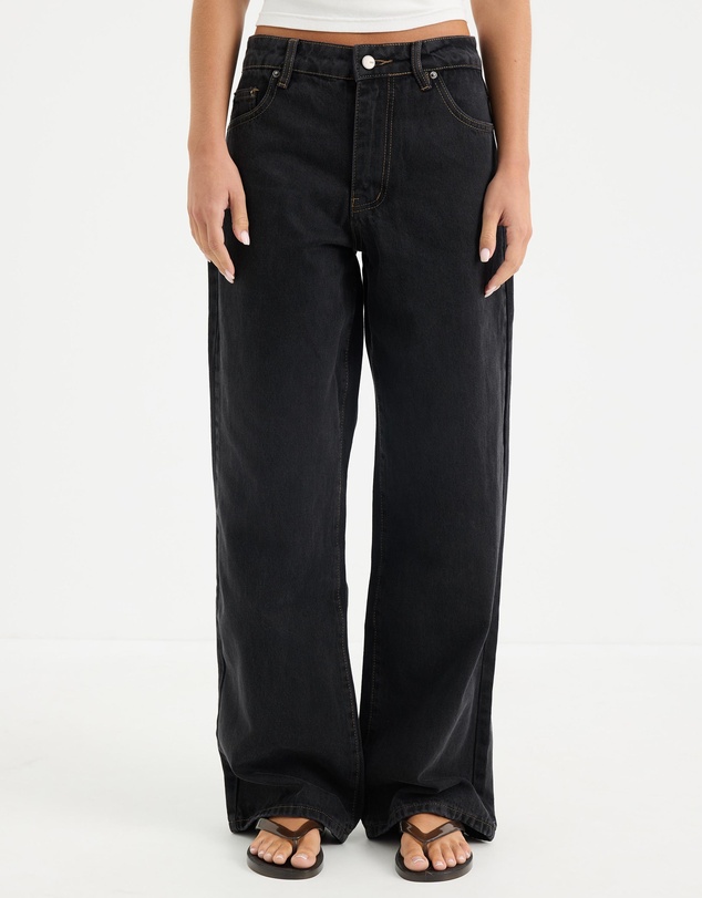 Calli - Tyla Mid Rise Baggy Jeans