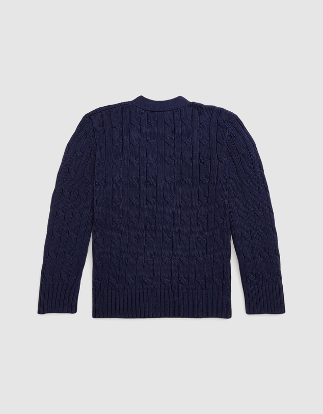 Polo Ralph Lauren - Cable-Knit Cotton V-Neck Cardigan - ICONIC EXCLUSIVE - Babies-Kids