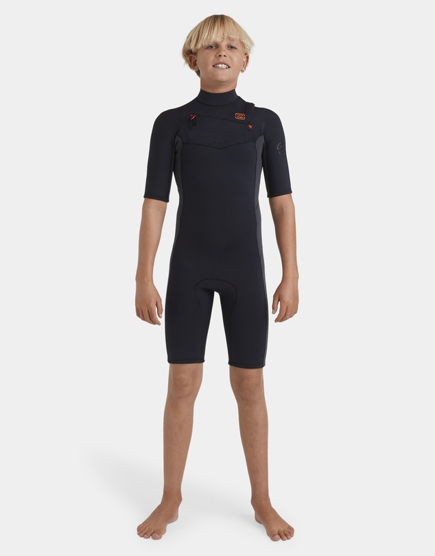 Billabong - Boys 8 to 16 2/2mm Absolute Natural Chest Zip GBS Springsuit