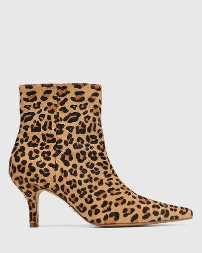 Wittner - Tadita Ankle Boot Sand Leopard Print Leather