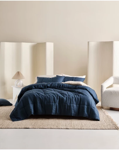 Linen House - Nimes Pure Linen Coverlet