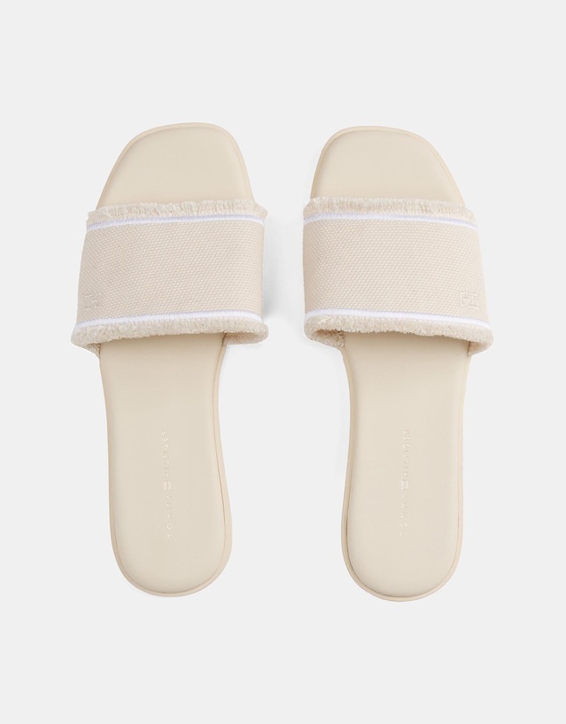 Tommy Hilfiger - Frayed Canvas Sandals - Women's