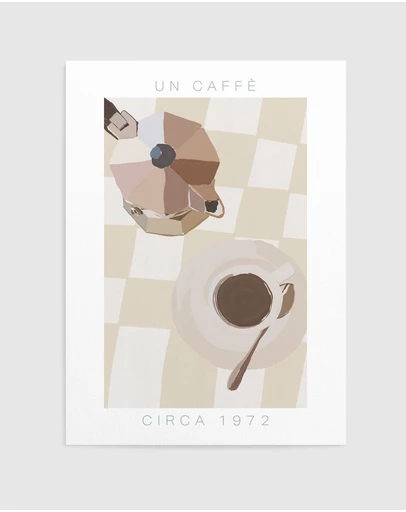 Olive et Oriel - Un Caffe Art Print