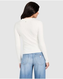 GUESS - Eco Ribbed Miranda Sweater Top