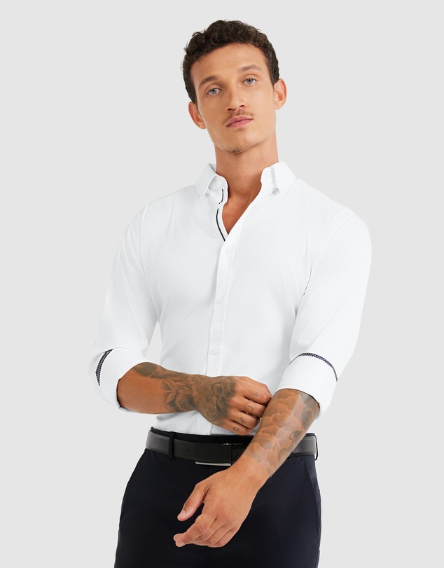Tarocash - Iko Slim Stretch Bamboo Shirt