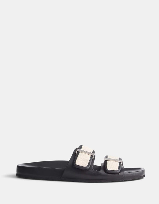 rag & bone - Rue Canvas Leather Slide