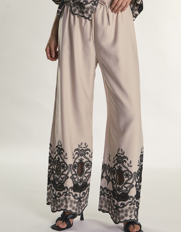 Glamorous - Tie Waist Floaty Trousers