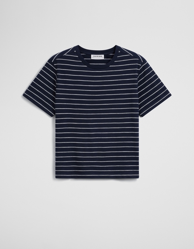 Country Road - Stripe Textured Slub T-shirt