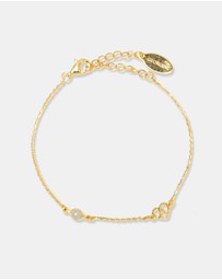 Georgini - Freshwater Pearl And Diamond June Gold Bracelet