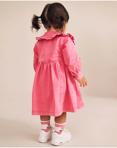 Huxbaby - Vintage Cherry Collar Dress - Babies-Kids