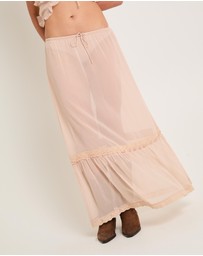 Subtitled - Paislee Sheer Maxi Skirt