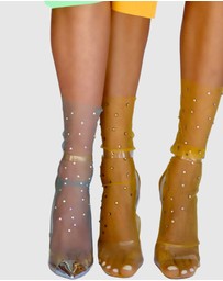 High Heel Jungle - Crystal Sky Sock