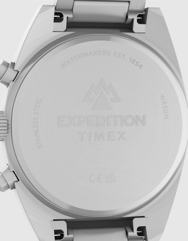 TIMEX - Expedition® Capstone Chronograph 41mm Stainless Steel Bracelet Watch