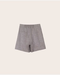 IDA+S - Penelope High Waisted Linen Shorts