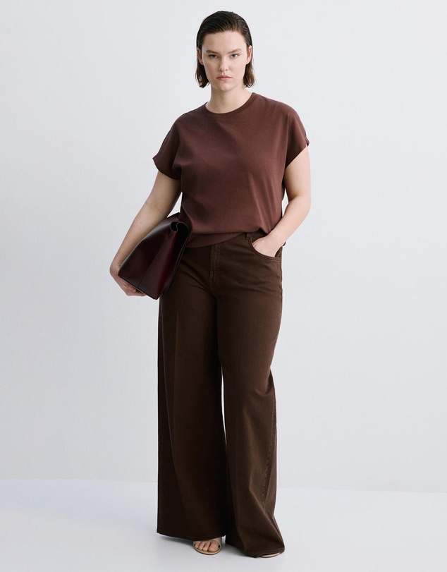 M.N.G - Short-Sleeved Cotton T-Shirt