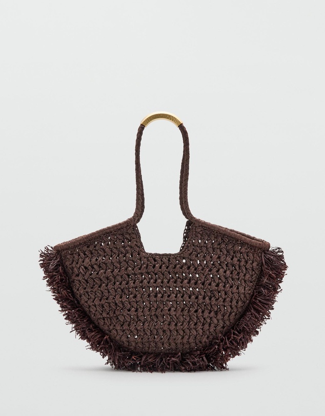 M.N.G - Natural Fibre Shoulder Bag