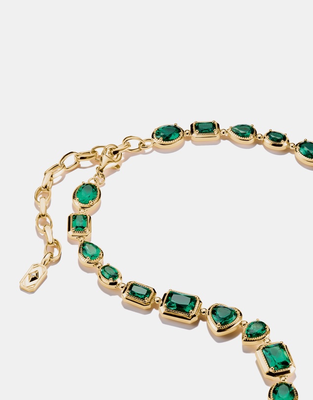 THOMAS SABO - THOMAS SABO Elyndra Necklace with Green Stones