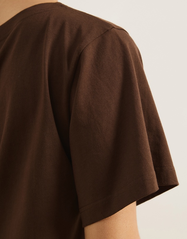 Atmos&Here - Sadie Oversized Cotton Boat Neck T-Shirt